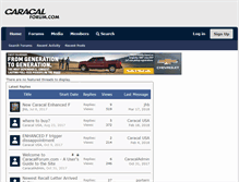Tablet Screenshot of caracalforum.com